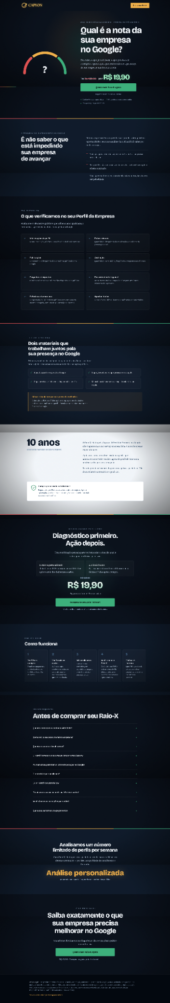 Venda Através do Google — landing page desenvolvida pela Capyon