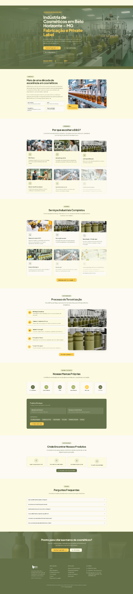 B&G Cosméticos — site desenvolvido pela Capyon