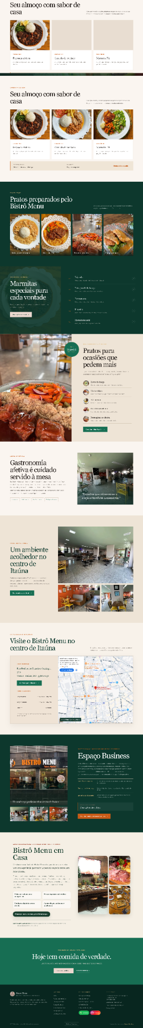 Bistrô Menu — site desenvolvido pela Capyon