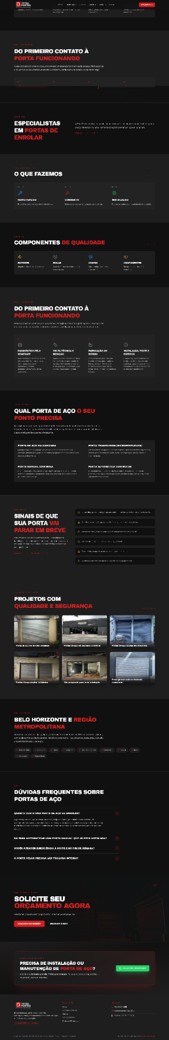 Total Portas de Aço — site desenvolvido pela Capyon